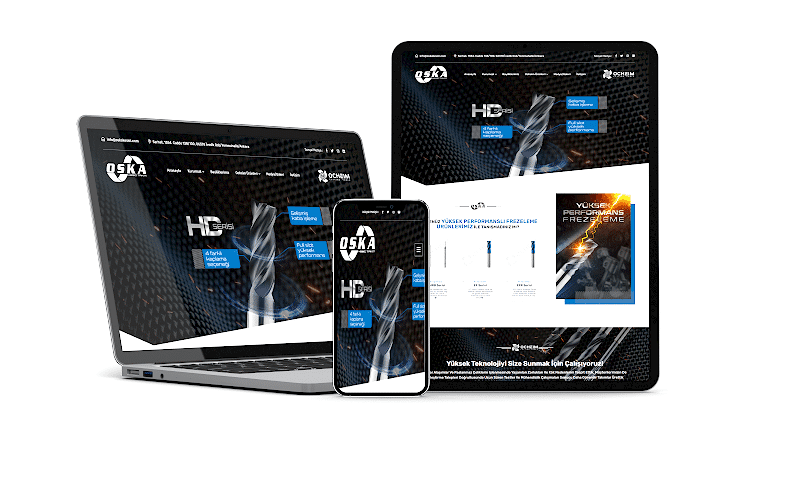 Oska Kesici takım web sitesi projesi